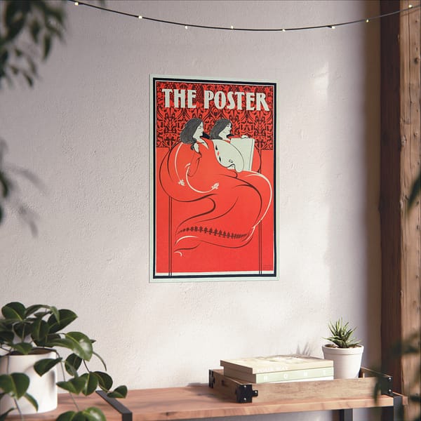 6142933231929955002_2048.jpeg The Poster, Miss Art and Miss Litho – Elisha Brown Bird (1896) – Art Nouveau Poster Print
