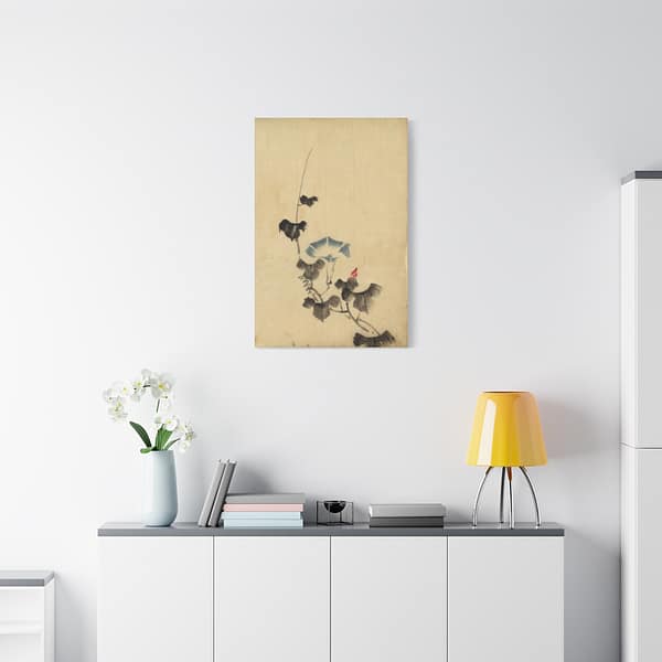 615140765156435639_2048.jpeg Blue Blossom of Morning Glory on Vine - Katsushika Hokusai (1830) - Japanese Woodblock Canvas Print