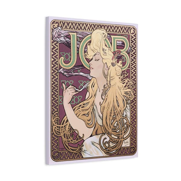 6176809421814922_2048.jpeg Job Cigarettes ad - Alphonse Mucha (1896) - Art Nouveau Canvas Print