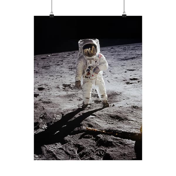 6188694756201342167_2048.jpeg Buzz Aldrin on the Moon - NASA Apollo 11 Mission Photograph (1969) - Space Age Poster Print