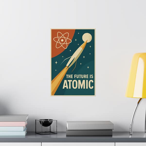 6290973326172712886_2048.jpeg The Future Is Atomic – LUNE Original – Space Age Poster Print
