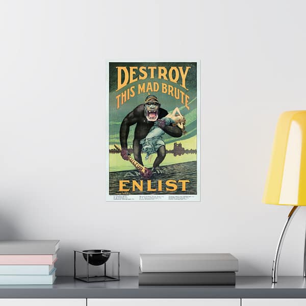 631715248276533250_2048.jpeg Destroy this Mad Brute - Enlist - Harry Ryle Hopps (1917) - Patriotic WWI Poster Print