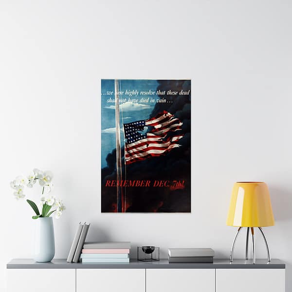 6495592502175980569_2048.jpeg Remember Dec. 7th! - Allen Saalburg (1942) - Patriotic WWII Poster Print