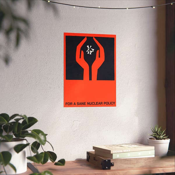 6684126271422594040_2048.jpeg For a Sane Nuclear Policy - Saul Bass (1964) - Atomic Age Poster Print