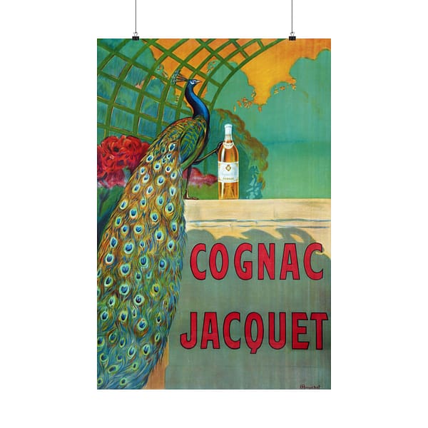 6702635057372384604_2048.jpeg Cognac Jacquet Peacock – Camille Bouchet – Art Nouveau Poster Print