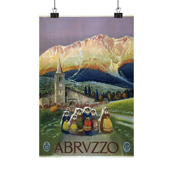 6746145229991069045_2048.jpeg Abruzzo, Alicandri, Italy – ENIT Italian National Tourist Board (c. 1920) – Vintage Travel Poster Print