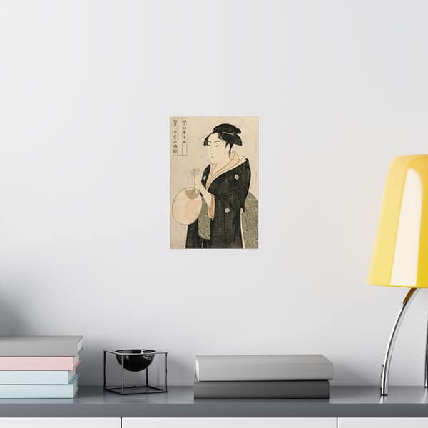 6776483451162089044_2048.jpeg Woman Holding a Fan - Kitagawa Utamaro (c. 1793) - Japanese Woodblock Poster Print