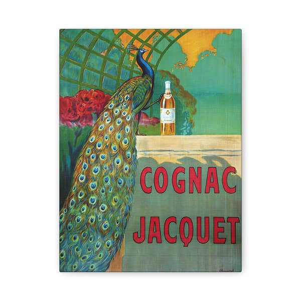 6853192329303677960_2048.jpeg Cognac Jacquet Peacock – Camille Bouchet – Art Nouveau Canvas Print