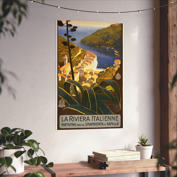 6956406782968490744_2048.jpeg La Riviera Italienne – ENIT Italian National Tourist Board (c. 1920) – Vintage Travel Poster Print