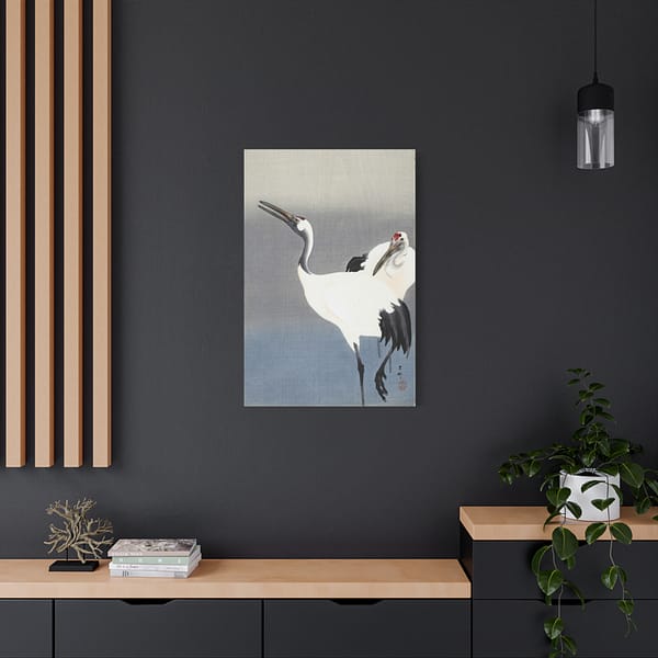7001974139793514503_2048.jpeg Two Cranes – Ohara Koson (c. 1910) – Japanese Woodblock Canvas Print