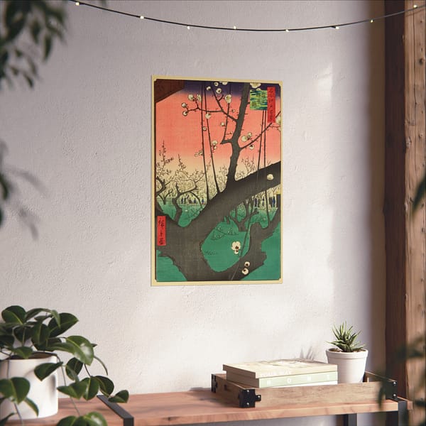 7023571075798125895_2048.jpeg Plum Park in Kameido – Utagawa Hiroshige (1857) – Japanese Woodblock Poster Print