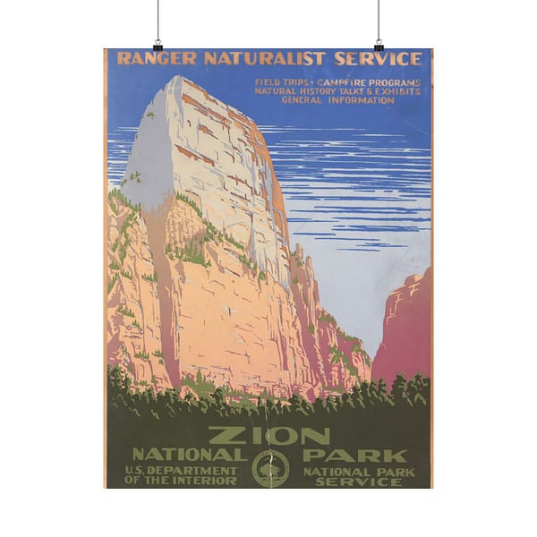 7029428626433430645_2048.jpeg Zion National Park – Works Progress Administration (c. 1938) – Vintage Travel Poster Print