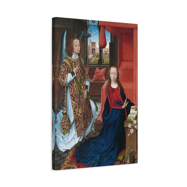 7032575639241941024_2048.jpeg The Annunciation (Clugny version) – Hans Memling (c. 1465-1475) – Classical Renaissance Canvas Art
