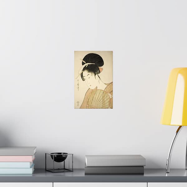 710672429459523730_2048.jpeg Woman Holding a Round Fan - Kitagawa Utamaro (c. 1792-1802) - Japanese Woodblock Poster Print