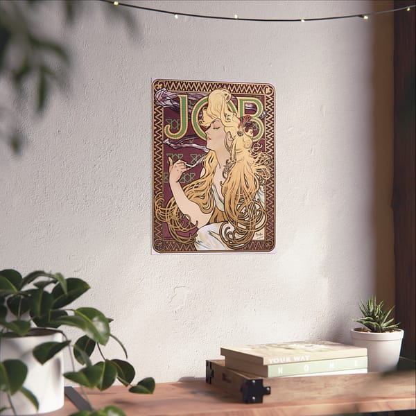 7164013836329935658_2048.jpeg Job Cigarettes ad - Alphonse Mucha (1896) - Art Nouveau Poster Print