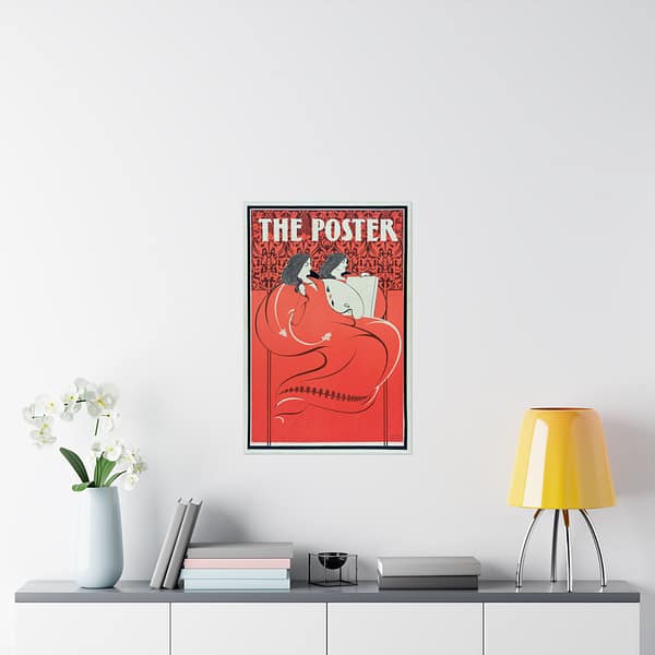 7260482867515613442_2048.jpeg The Poster, Miss Art and Miss Litho – Elisha Brown Bird (1896) – Art Nouveau Poster Print