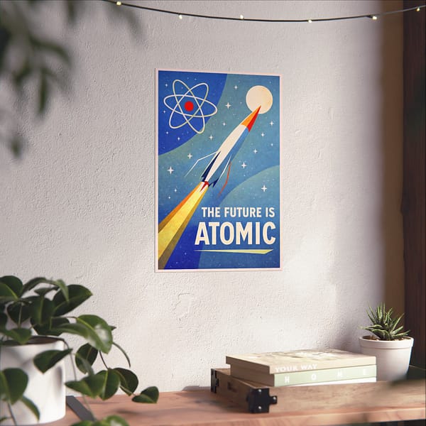 746889065355268573_2048-1.jpeg The Future Is Atomic – LUNE Original – Space Age Poster Print