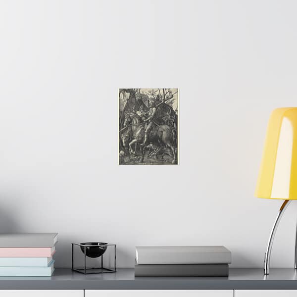 7475552227552532155_2048.jpeg Knight, Death, and the Devil – Albrecht Dürer (1513) – Renaissance Poster Print