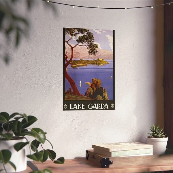 7489333449443117048_2048.jpeg Lake Garda – ENIT Italian National Tourist Board (1924) – Vintage Travel Poster Print