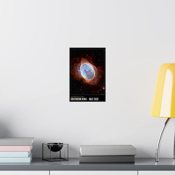 7538524040464197489_2048.jpeg Southern Ring Nebula - NIRCam Compass Image - NASA James Webb Space Telescope - Space Age Poster Print