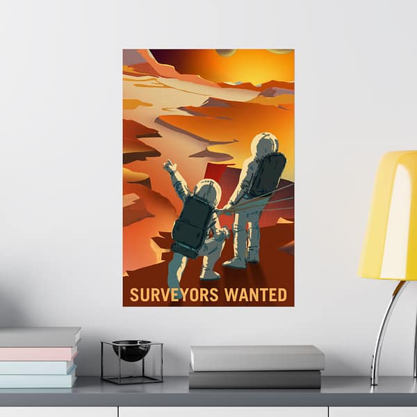 7581196554472937102_2048.jpeg Surveyors Wanted – NASA Recruitment Ad – Space Age Poster Print