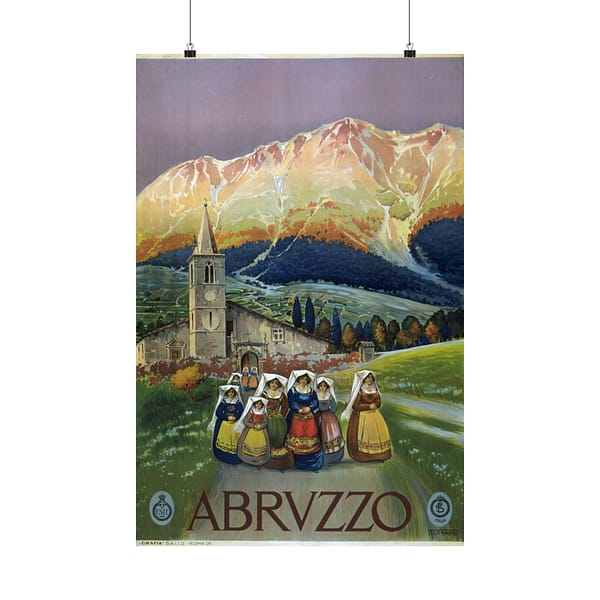 7595126002852858599_2048.jpeg Abruzzo, Alicandri, Italy – ENIT Italian National Tourist Board (c. 1920) – Vintage Travel Poster Print