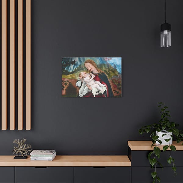 7621775294734597610_2048.jpeg Isenheim Altarpiece (Nativity panel) – Matthias Grünewald (c. 1512-1516) – Renaissance Canvas Print