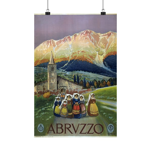 7635354838072154420_2048.jpeg Abruzzo, Alicandri, Italy – ENIT Italian National Tourist Board (c. 1920) – Vintage Travel Poster Print