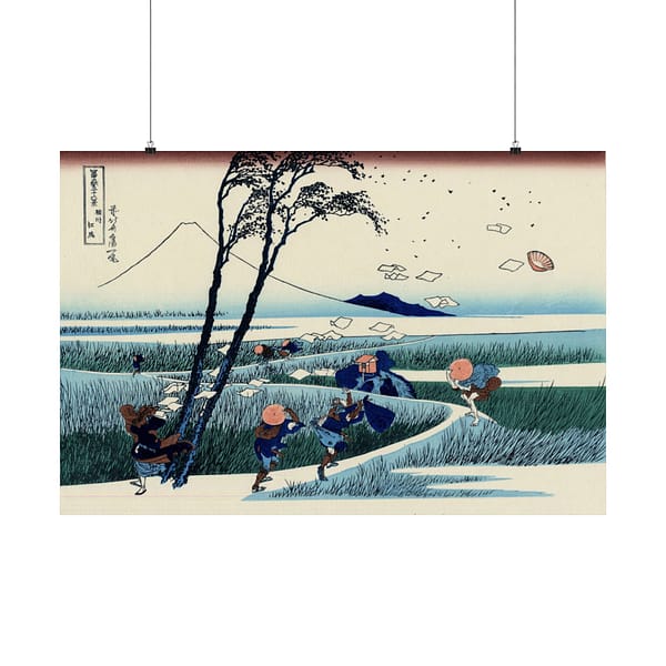 7691375483132719879_2048.jpeg Ejiri in Suruga Province (Sunshu Ejiri) – Katsushika Hokusai (c. 1830-32) – Japanese Woodblock Poster Print