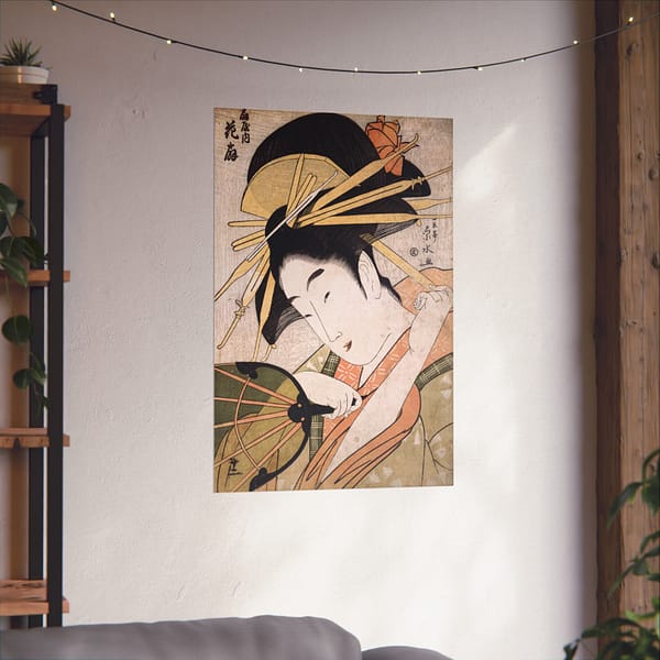 7696548411528855004_2048.jpeg The Courtesan Hanaogi of the Ogiya – Ichirakutei Eisui (c. 1798) – Japanese Woodblock Poster Print