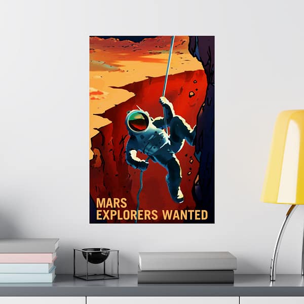 7698962201739654514_2048.jpeg Mars Explorers Wanted – NASA Recruitment Ad – Space Age Poster Print