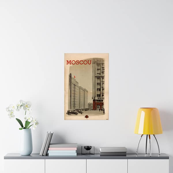 7715082517962394904_2048.jpeg Moscou (Moscow) – Intourist (1936) – Vintage Travel Poster Print