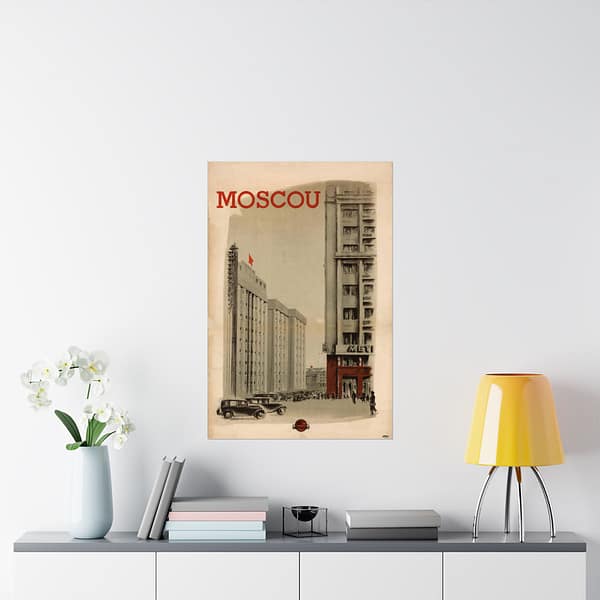 7742147823429897627_2048.jpeg Moscou (Moscow) – Intourist (1936) – Vintage Travel Poster Print