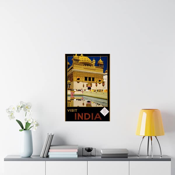 7844009590725785138_2048.jpeg Visit India – India State Railways Bureau (c. 1935) – Vintage Travel Poster Print