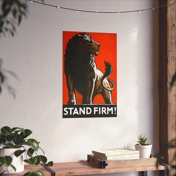 7855277393751681565_2048.jpeg Stand Firm! - Tom Purvis (1943) - Patriotic WWII Poster Print