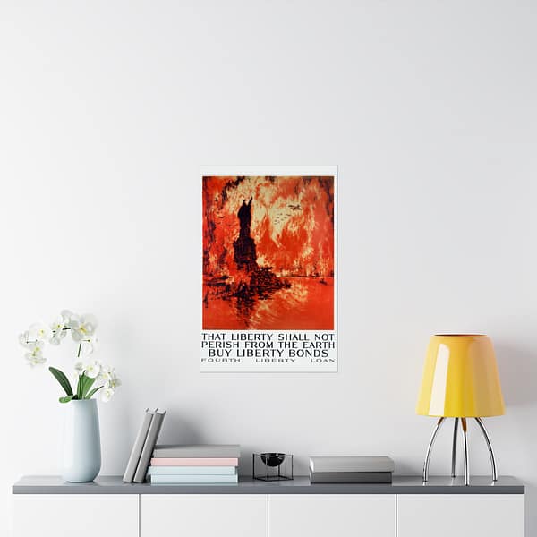 7857908732382275831_2048.jpeg That Liberty Shall Not Perish From the Earth - Buy Liberty Bonds - Joseph Pennell (1918) - Patriotic WWI Poster Print