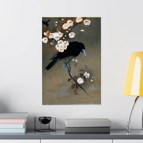 7873130167935048764_2048.jpeg Crow and Blossom – Ohara Koson (c. 1910) – Japanese Woodblock Poster Print