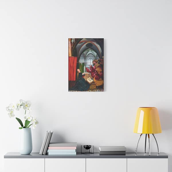 7890019844697869395_2048.jpeg Isenheim Altarpiece (Annunciation panel) – Matthias Grünewald (c. 1512-1516) – Renaissance Canvas Print