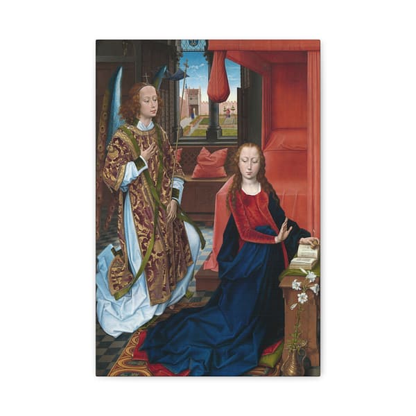 7980643299052415784_2048.jpeg The Annunciation (Clugny version) – Hans Memling (c. 1465-1475) – Classical Renaissance Canvas Art