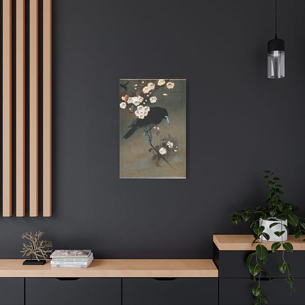 7986889907988076779_2048.jpeg Crow and Blossom – Ohara Koson (c. 1910) – Japanese Woodblock Canvas Print