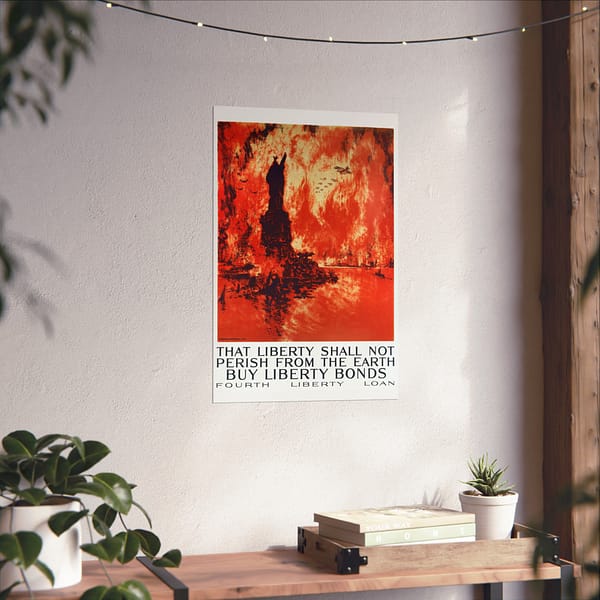8008094239796054309_2048.jpeg That Liberty Shall Not Perish From the Earth - Buy Liberty Bonds - Joseph Pennell (1918) - Patriotic WWI Poster Print