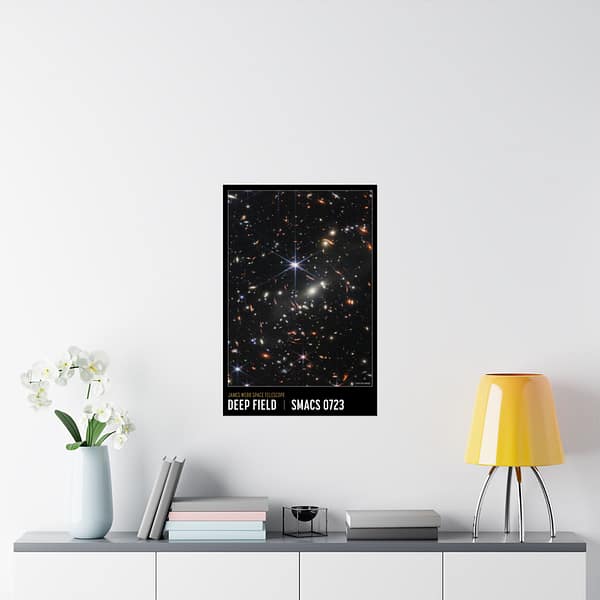 8017747551807175512_2048.jpeg Deep Field - NIRCam Compass Image - NASA James Webb Space Telescope - Space Age Poster Print