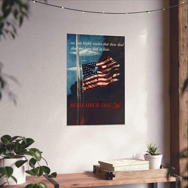 8031669998826128260_2048.jpeg Remember Dec. 7th! - Allen Saalburg (1942) - Patriotic WWII Poster Print