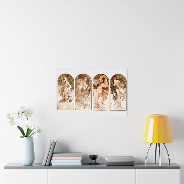 8043959030589939457_2048.jpeg The Seasons - Alphonse Mucha (1897) - Art Nouveau Poster Print
