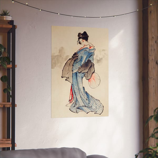 8068561486377859594_2048.jpeg Woman Holding a Fan - Katsushika Hokusai (1830) - Japanese Woodblock Poster Print