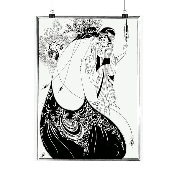 8124541827929187625_2048.jpeg Aubrey Beardsley – The Peacock Skirt (1893) – Art Nouveau Poster Print
