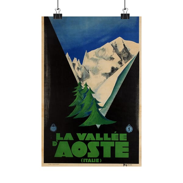 812508757390197738_2048.jpeg La Vallee d’Aoste (Italie) – ENIT Italian National Tourist Board – Vintage Travel Poster Print