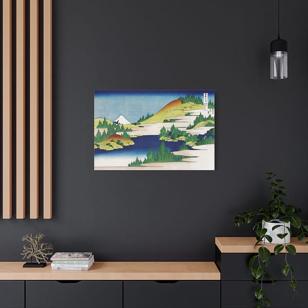8135825857349568250_2048.jpeg The Lake at Hakone in Sagami Province - Katsushika Hokusai (c. 1830) - Japanese Woodblock Canvas Print