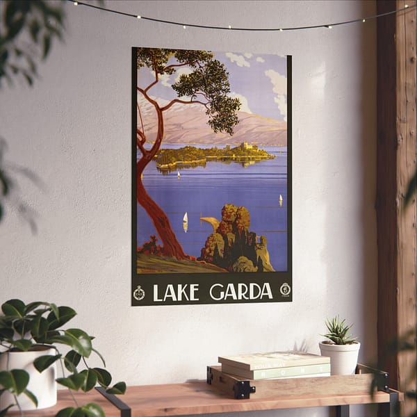 8177387536206524575_2048.jpeg Lake Garda – ENIT Italian National Tourist Board (1924) – Vintage Travel Poster Print