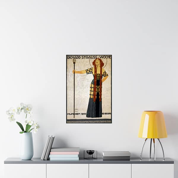 8278685641648635206_2048.jpeg Richard Strauss-Woche opera, Munich – Ludwig Hohlwein (1910) – Art Nouveau Poster Print
